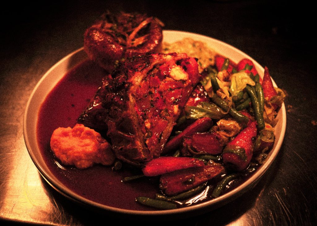 Vegetarian wellington at The Plough Crowhurst